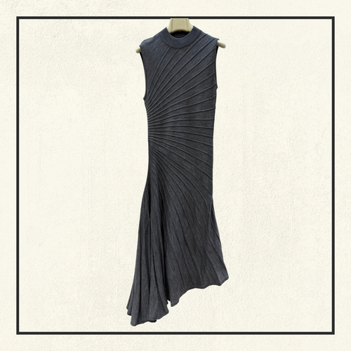 ASYMMETRIC WOOL DRESS