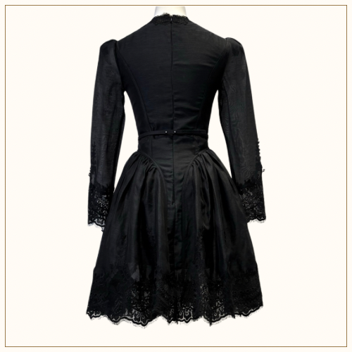 HYPNOTIC LACE TRIM MINI DRESS