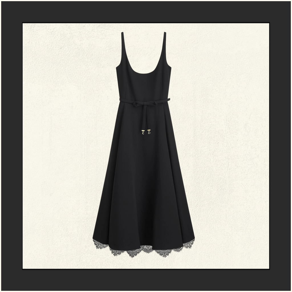 MID LENGTH BELTED DRESS