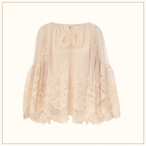 HYPNOTIC TIERED LACE BLOUSE & SKIRT