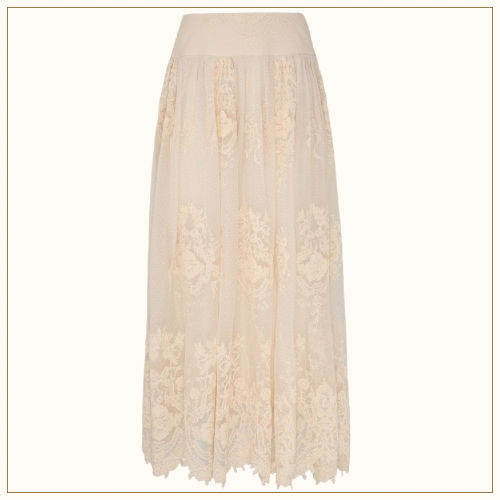 HYPNOTIC TIERED LACE BLOUSE & SKIRT
