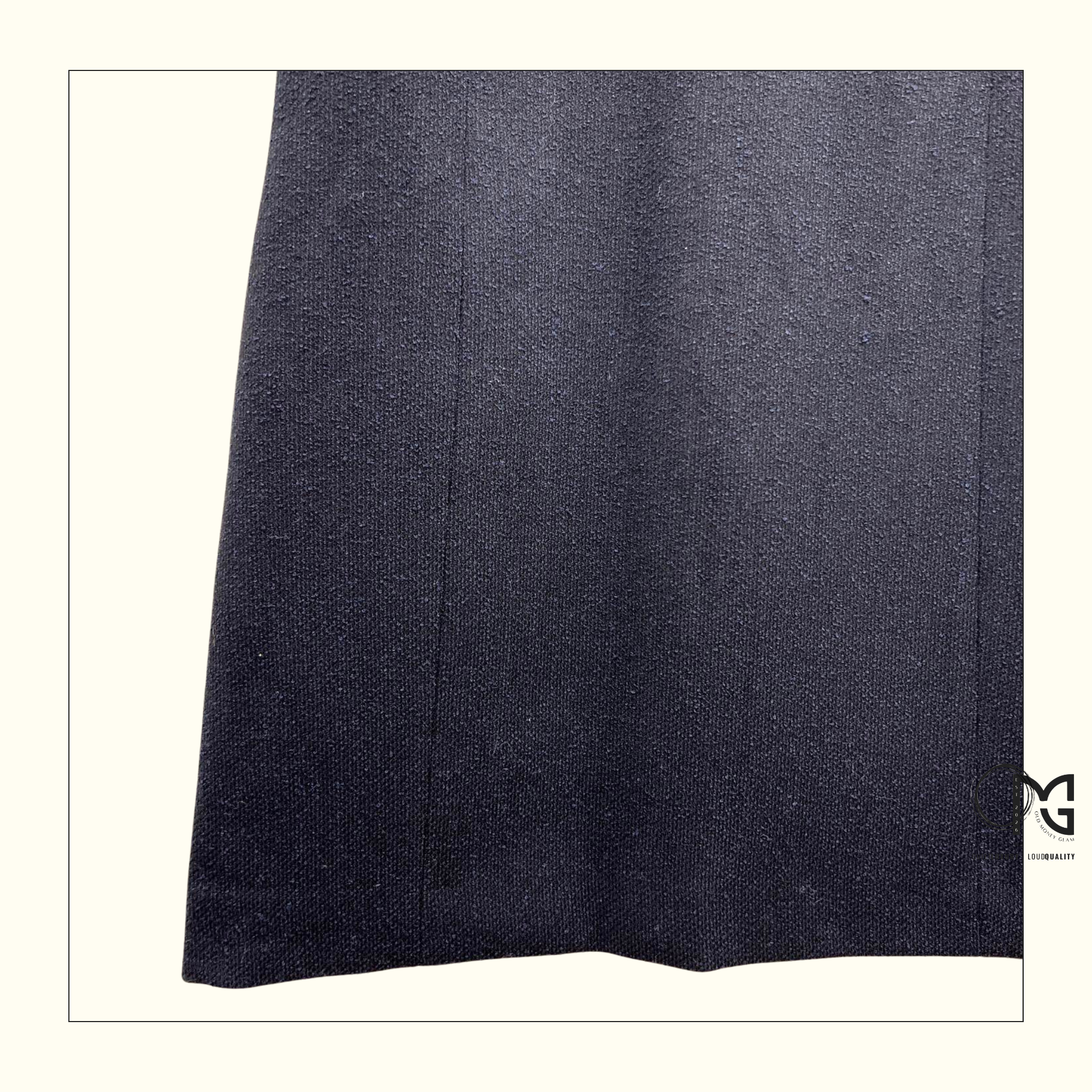 VIRGIN WOOL & COTTON BLEND STRAIGHT DRESS