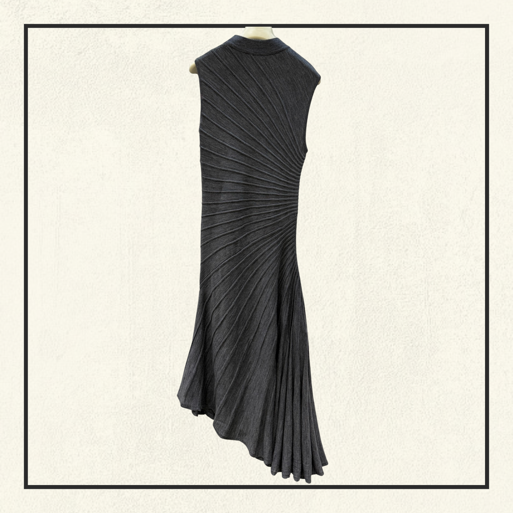 ASYMMETRIC WOOL DRESS