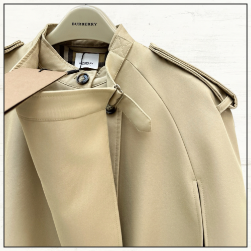 DOUBLE BREASTED COTTON CAPE