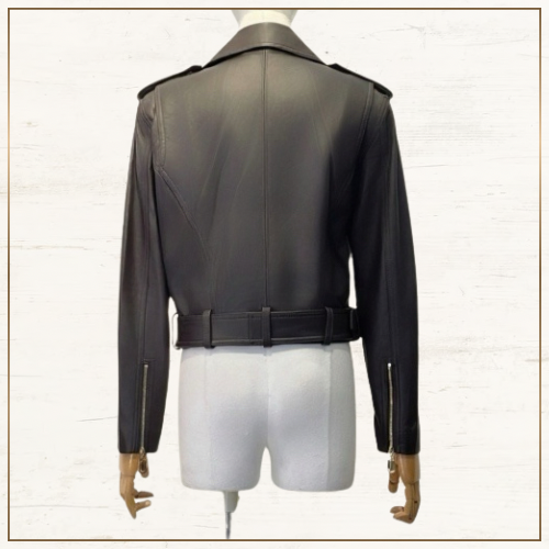 CRUSH LEATHER BIKER JACKET