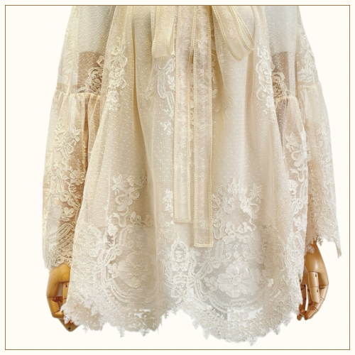 HYPNOTIC TIERED LACE BLOUSE & SKIRT