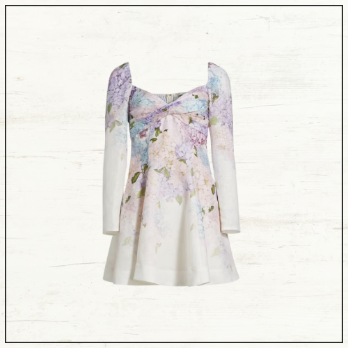 DAWNING PUFF SLEEVE MINI DRESS