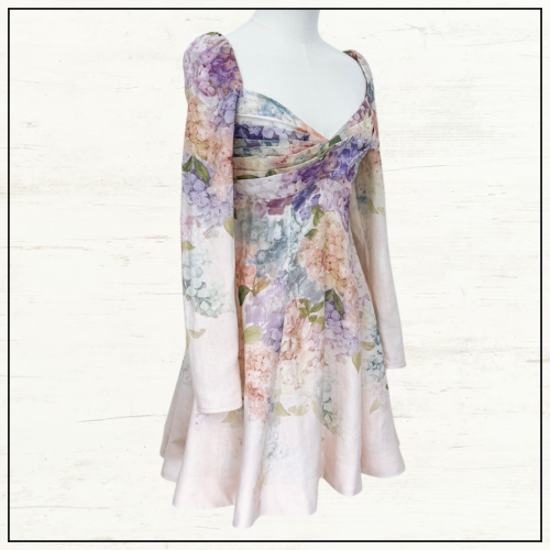 DAWNING PUFF SLEEVE MINI DRESS