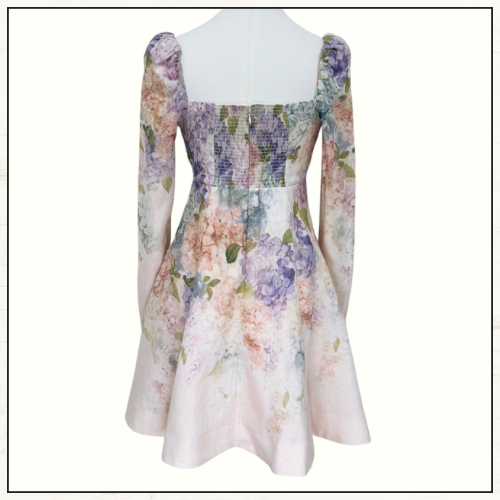 DAWNING PUFF SLEEVE MINI DRESS