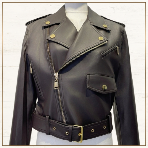 CRUSH LEATHER BIKER JACKET