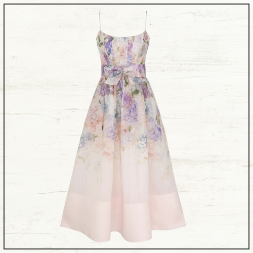 DAWNING CORSET MIDI DRESS