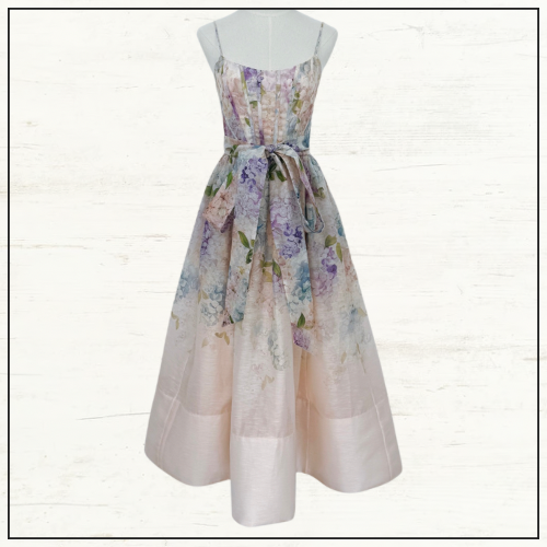 DAWNING CORSET MIDI DRESS