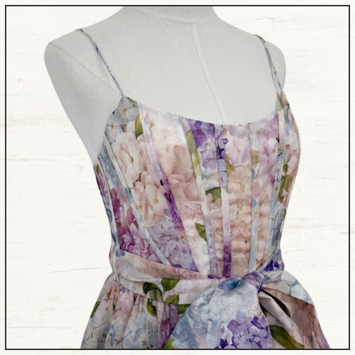 DAWNING CORSET MIDI DRESS