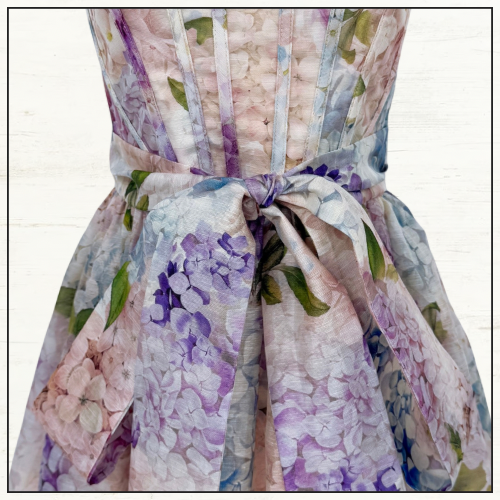 DAWNING CORSET MIDI DRESS