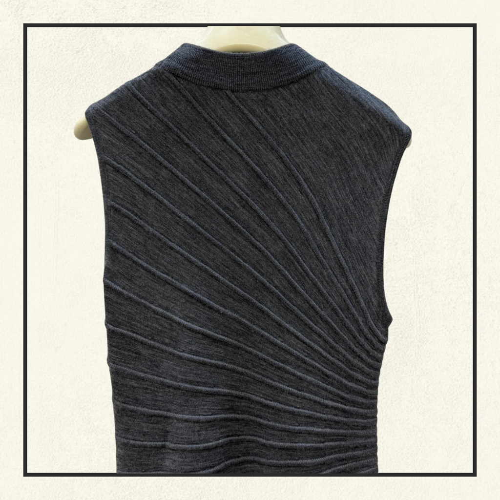 ASYMMETRIC WOOL DRESS