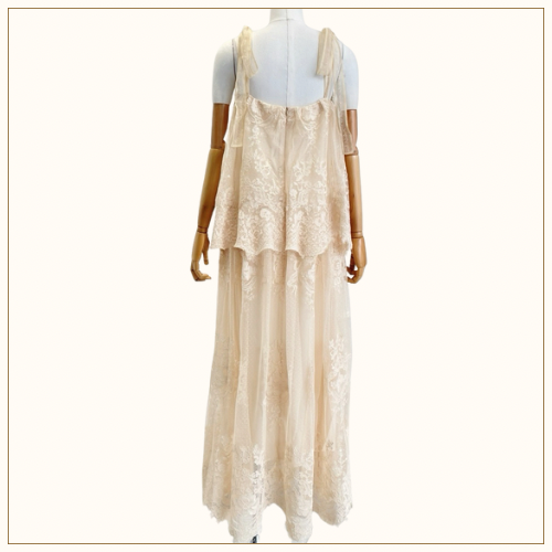 HYPNOTIC TIERED MIDI DRESS