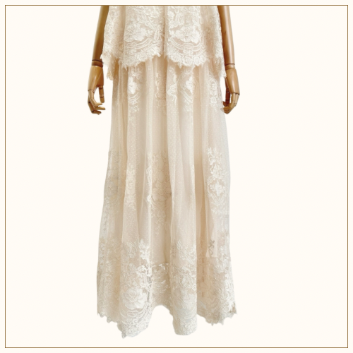 HYPNOTIC TIERED MIDI DRESS