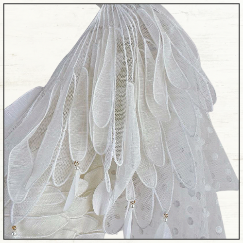 RHYTHMIC TIERED LINEN & SILK GOWN