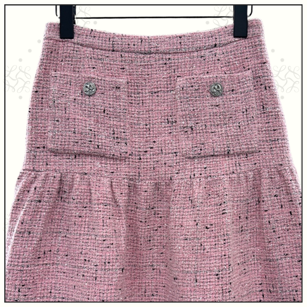 TWEED MIDI SKIRT