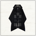 REVERSIBLE CHECK CASHMERE CAPE