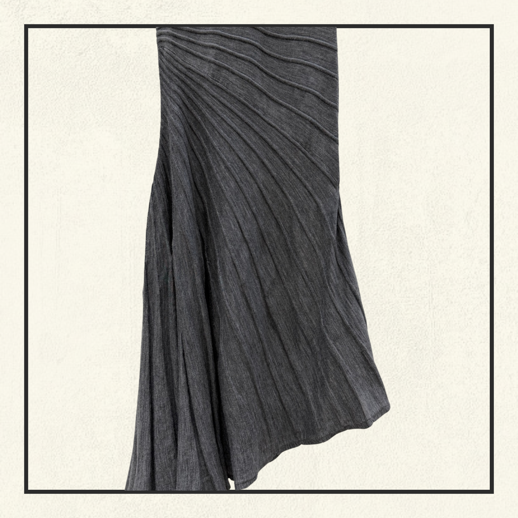 ASYMMETRIC WOOL DRESS