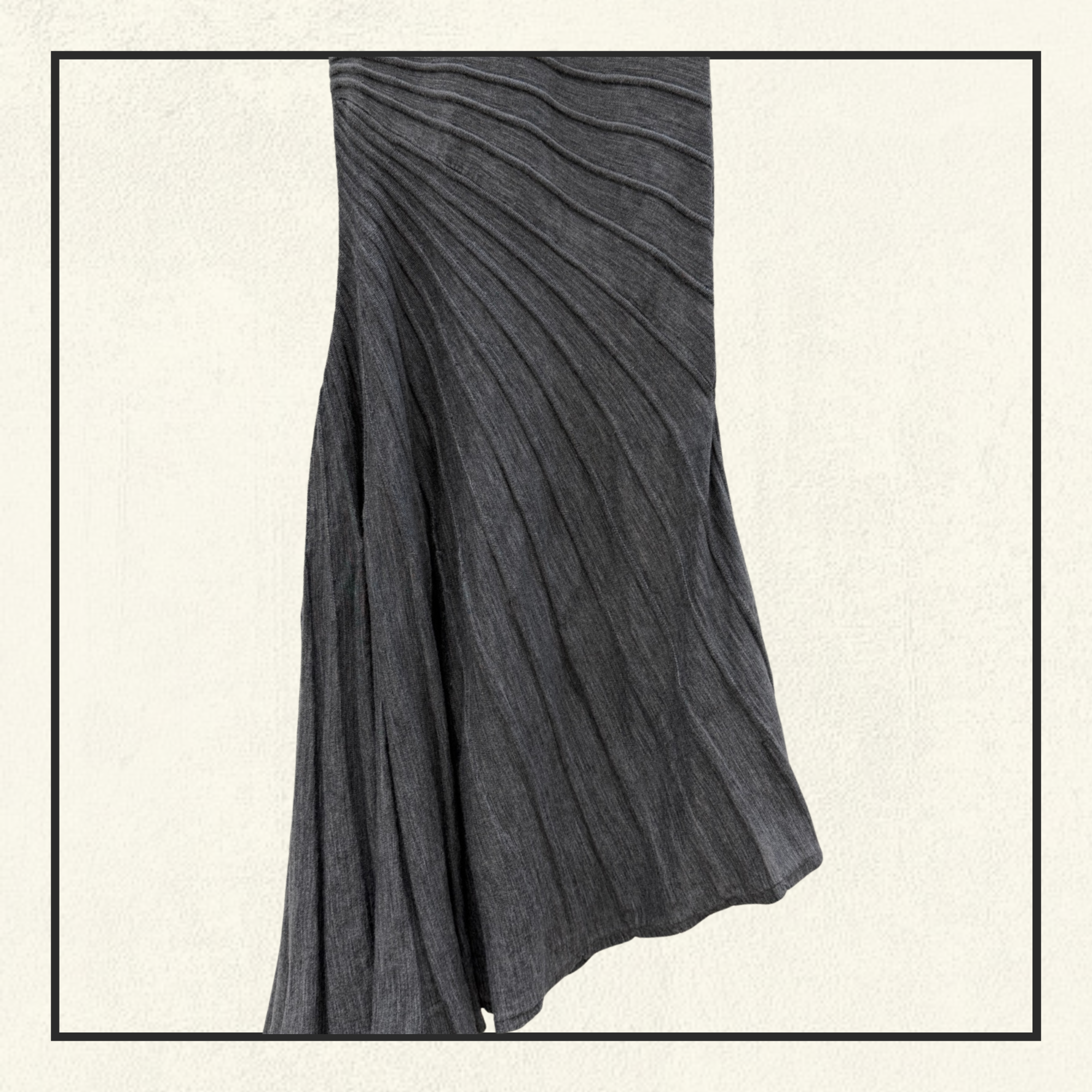 ASYMMETRIC WOOL DRESS