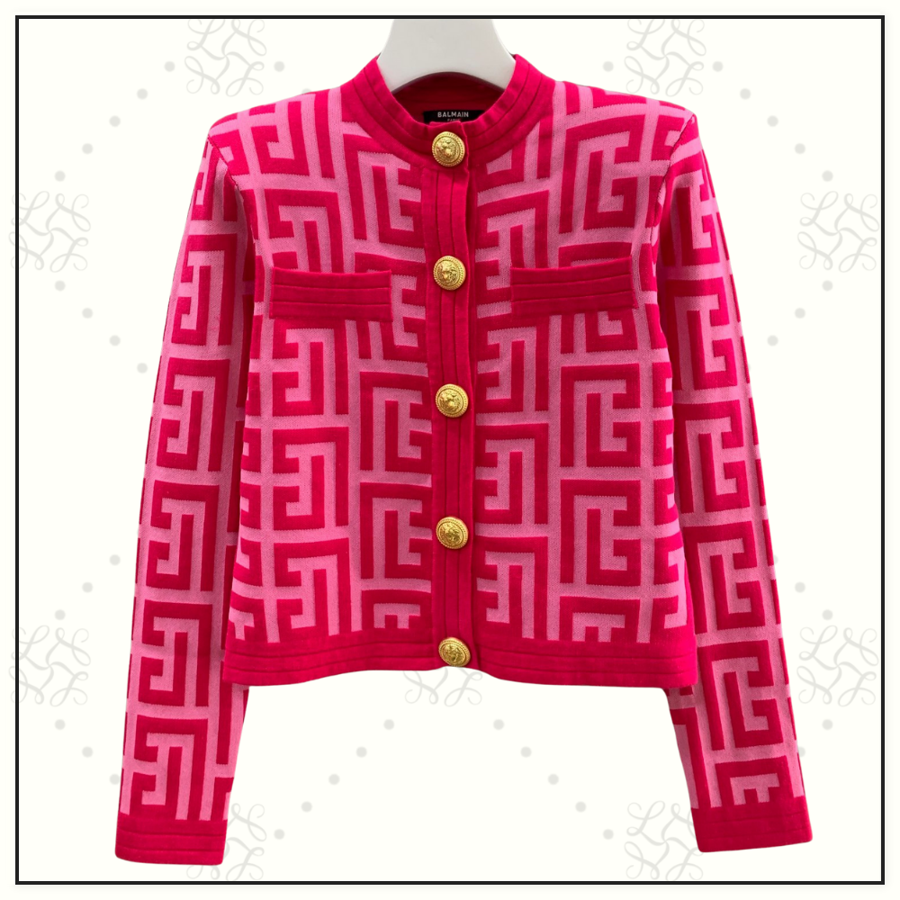 MONOGRAM KNIT CARDIGAN