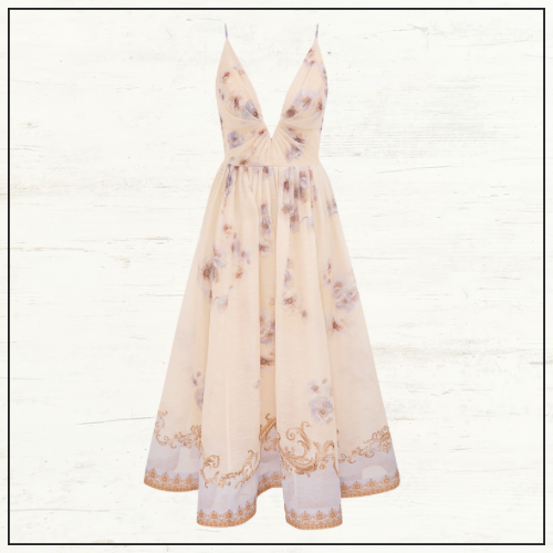 HYPNOTIC V NECK MIDI DRESS