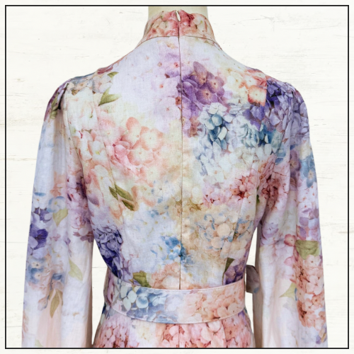 DAWNING PUFF SLEEVE MIDI DRESS