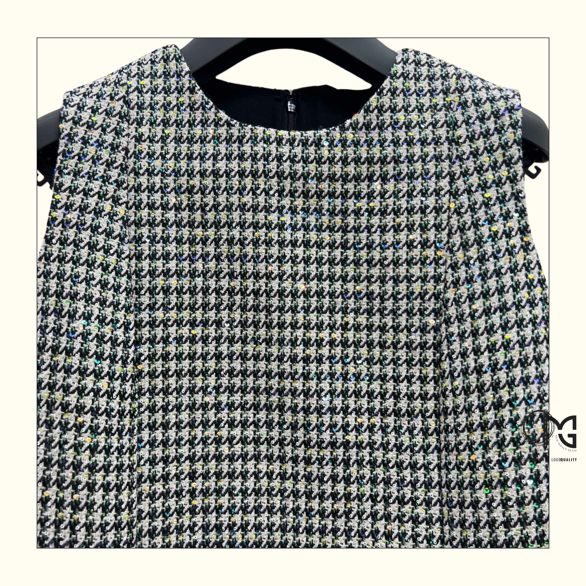 VIRGIN WOOL & COTTON BLEND STRAIGHT DRESS