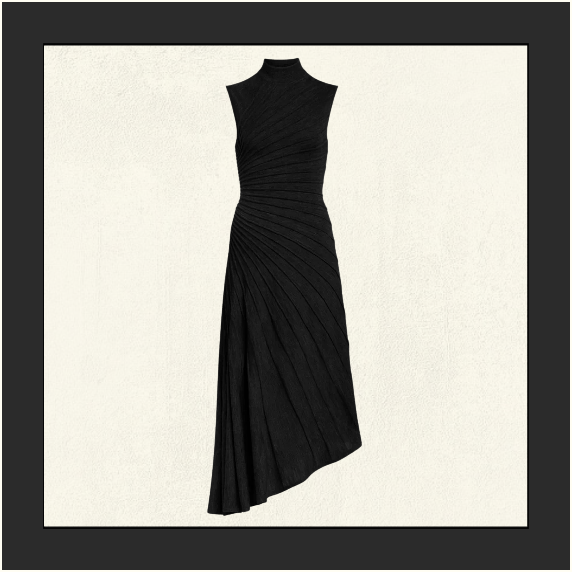 ASYMMETRIC WOOL DRESS