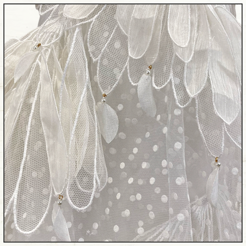 RHYTHMIC TIERED LINEN & SILK GOWN