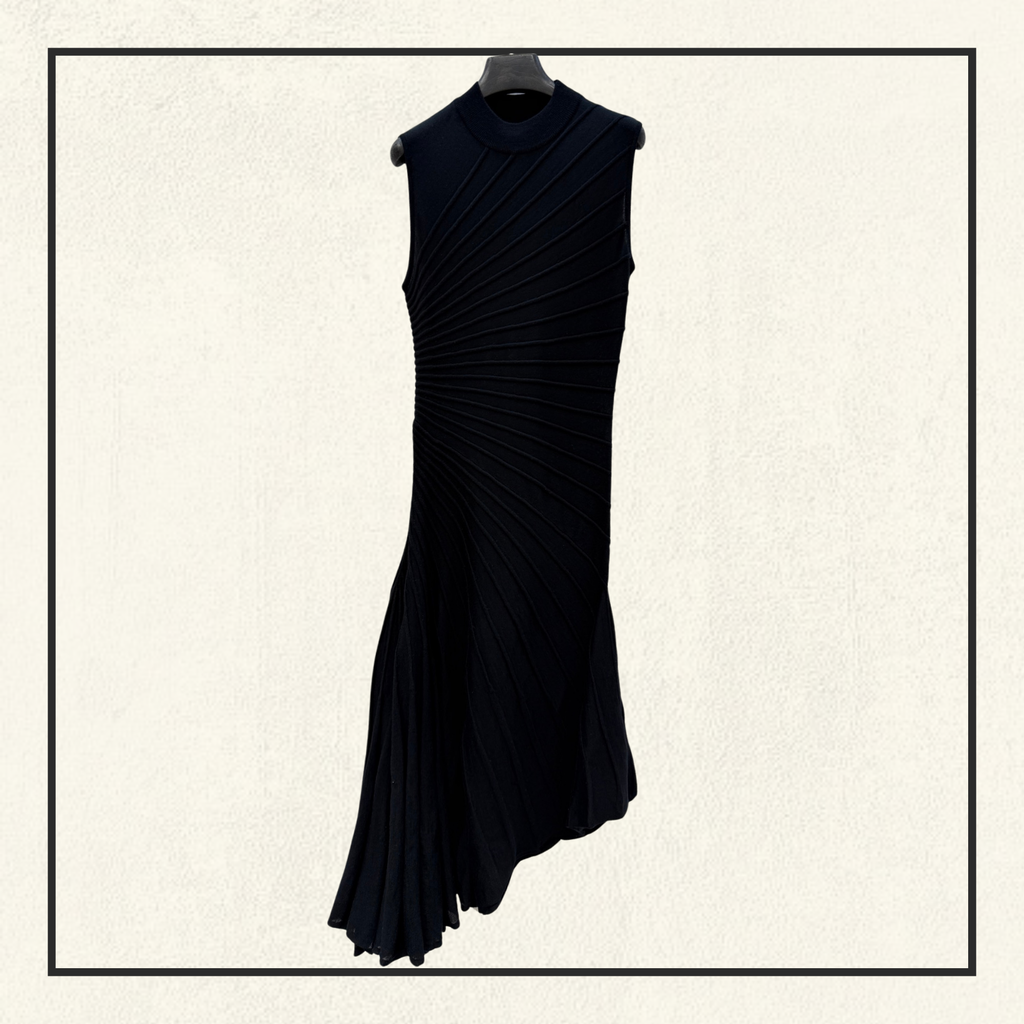 ASYMMETRIC WOOL DRESS