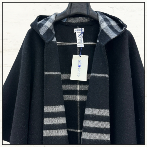 REVERSIBLE CHECK CASHMERE CAPE