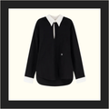 COTTON SHIRT WITH TRIOMPHE EMBROIDERY