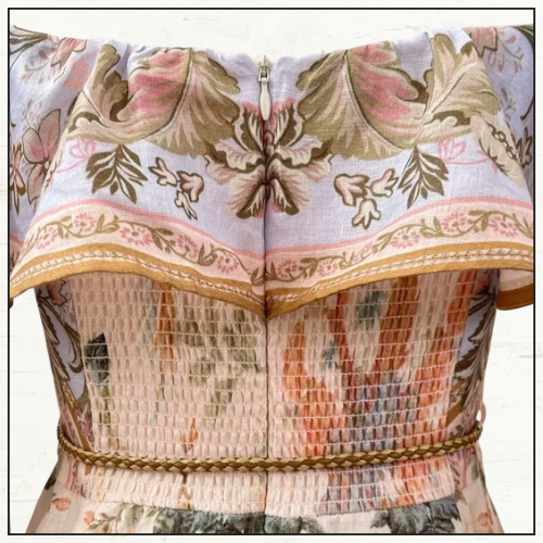 WYLIE OFF SHOULDER MIDI DRESS