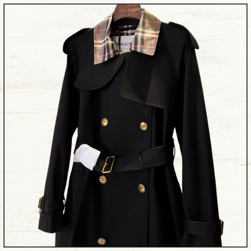 CHECK COLLAR CASTLEFORD TRENCH COAT