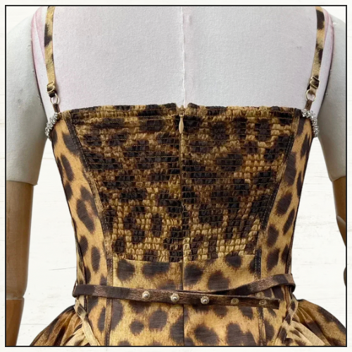 CRUSH LEOPARD PRINT MIDI DRESS