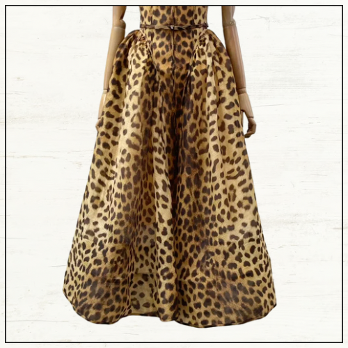 CRUSH LEOPARD PRINT MIDI DRESS
