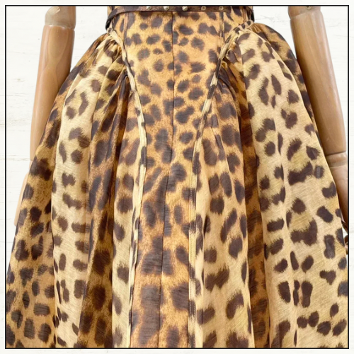 CRUSH LEOPARD PRINT MIDI DRESS