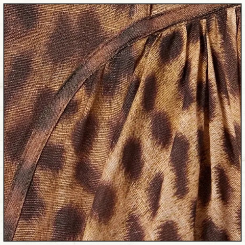 CRUSH LEOPARD PRINT MIDI DRESS