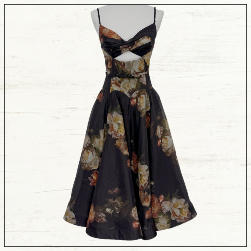 HYPNOTIC TWIST MIDI DRESS