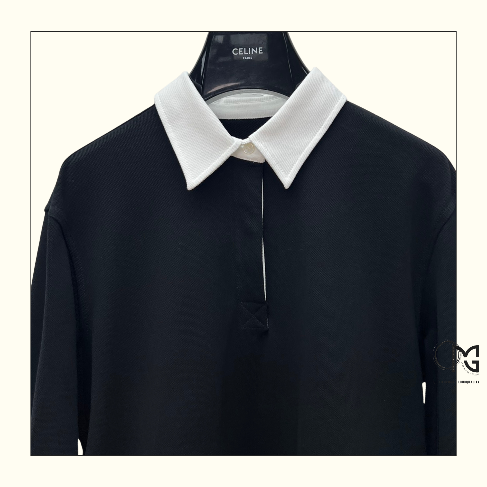 COTTON SHIRT WITH TRIOMPHE EMBROIDERY