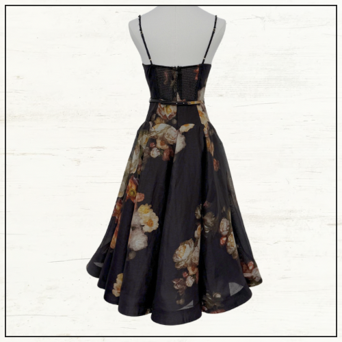 HYPNOTIC TWIST MIDI DRESS
