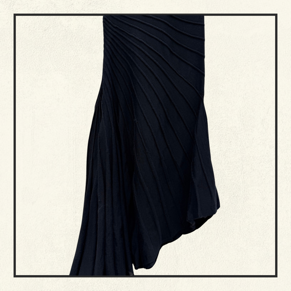 ASYMMETRIC WOOL DRESS