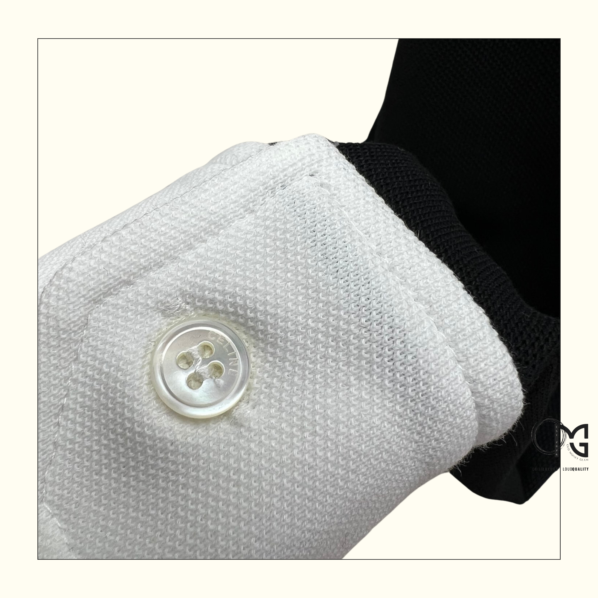 COTTON SHIRT WITH TRIOMPHE EMBROIDERY