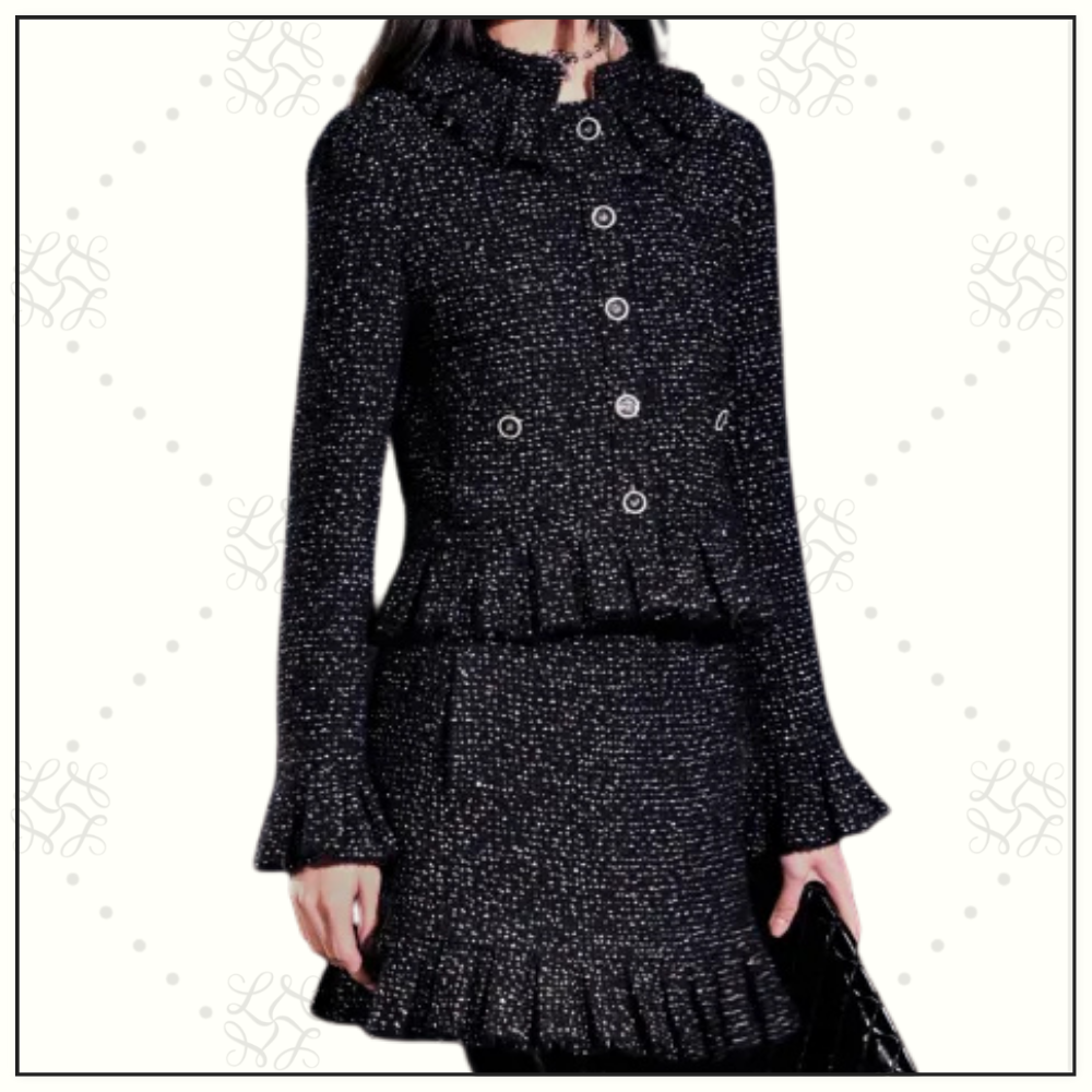 TWEED JACKET & MINI SKIRT