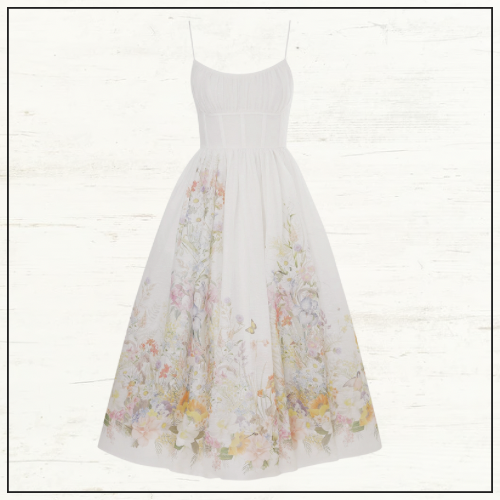 NATURA RUCHED MIDI DRESS