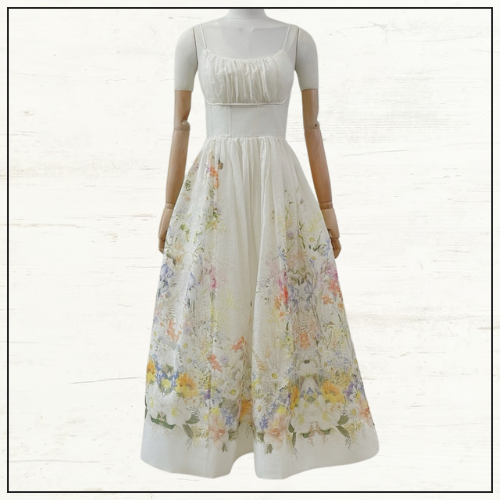 NATURA RUCHED MIDI DRESS