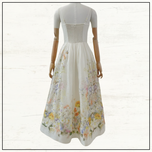 NATURA RUCHED MIDI DRESS